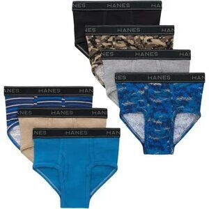 Hanes Boys' 7 pk. tagless Briefs size Small 6-8 NEW
